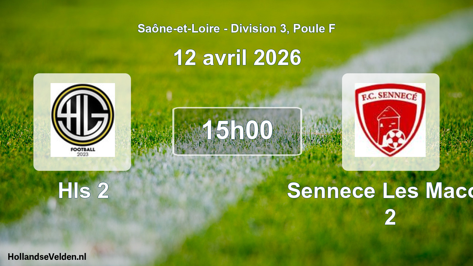 Match programmé: Hls 2 - Sennece Les Macon 2 (12 avril 2026)