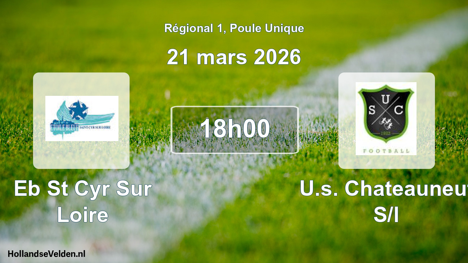 Scheduled Match: Eb St Cyr Sur Loire - U.s. Chateauneuf S/l (21 March 2026)