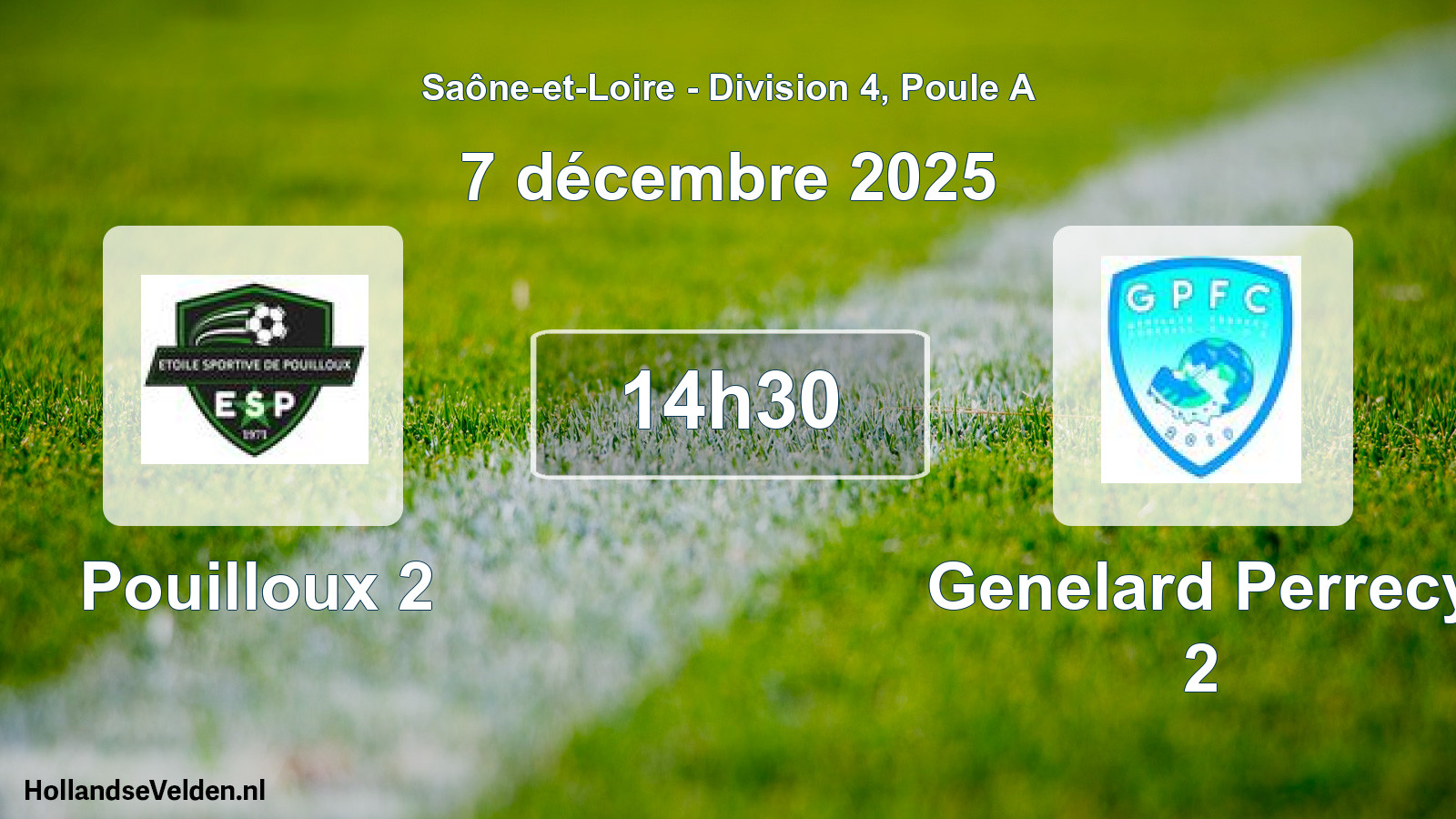 Scheduled Match: Pouilloux 2 - Genelard Perrecy 2 (7 December 2025)