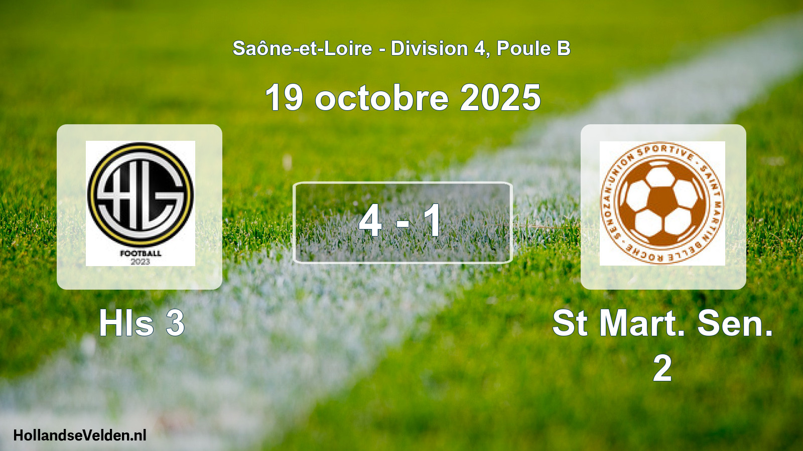 Total number of matches played: Hls 3 - St Mart. Sen. 2 4 - 1 (19 October 2025)