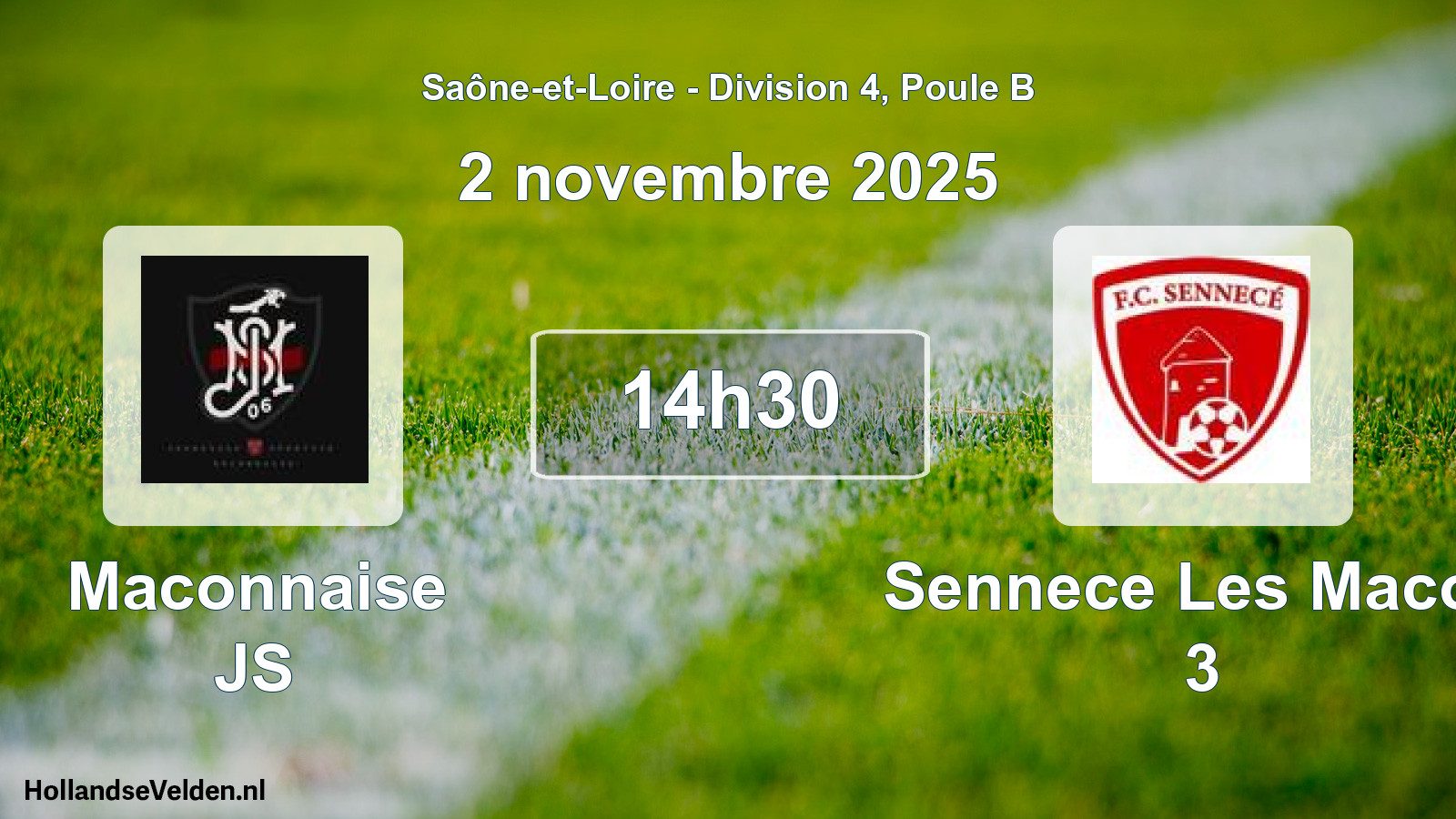 Scheduled Match: Maconnaise JS - Sennece Les Macon 3 (2 November 2025)
