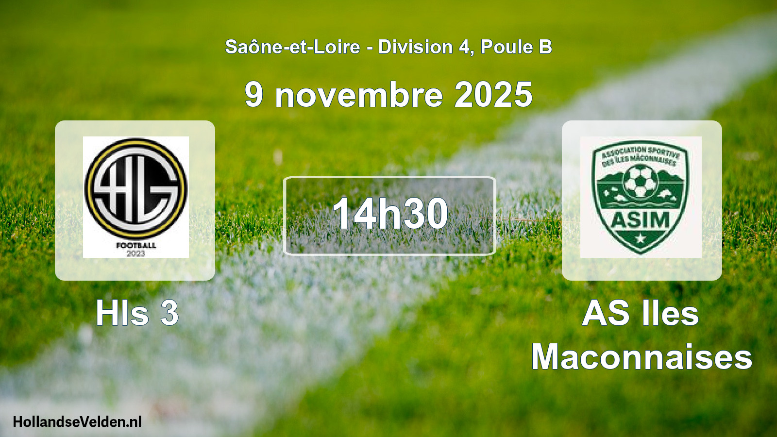Scheduled Match: Hls 3 - AS Iles Maconnaises (9 November 2025)