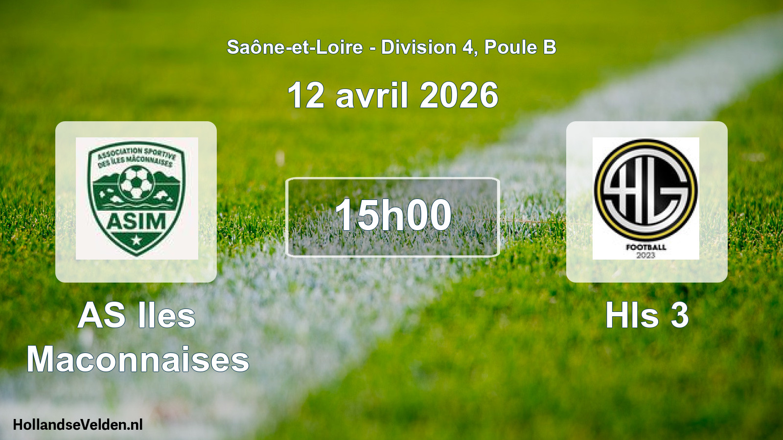 Scheduled Match: AS Iles Maconnaises - Hls 3 (12 April 2026)