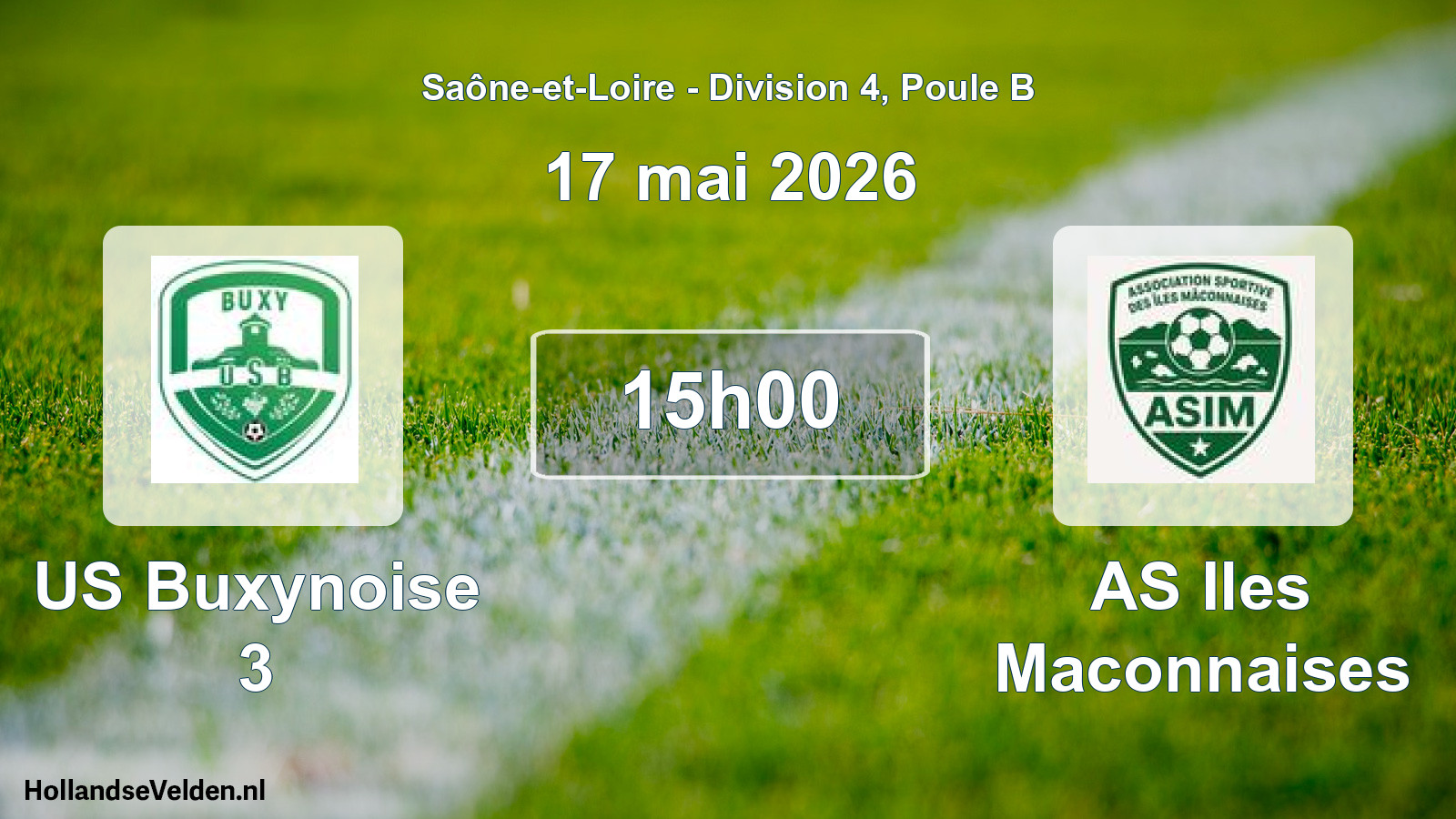 Scheduled Match: US Buxynoise 3 - AS Iles Maconnaises (17 May 2026)