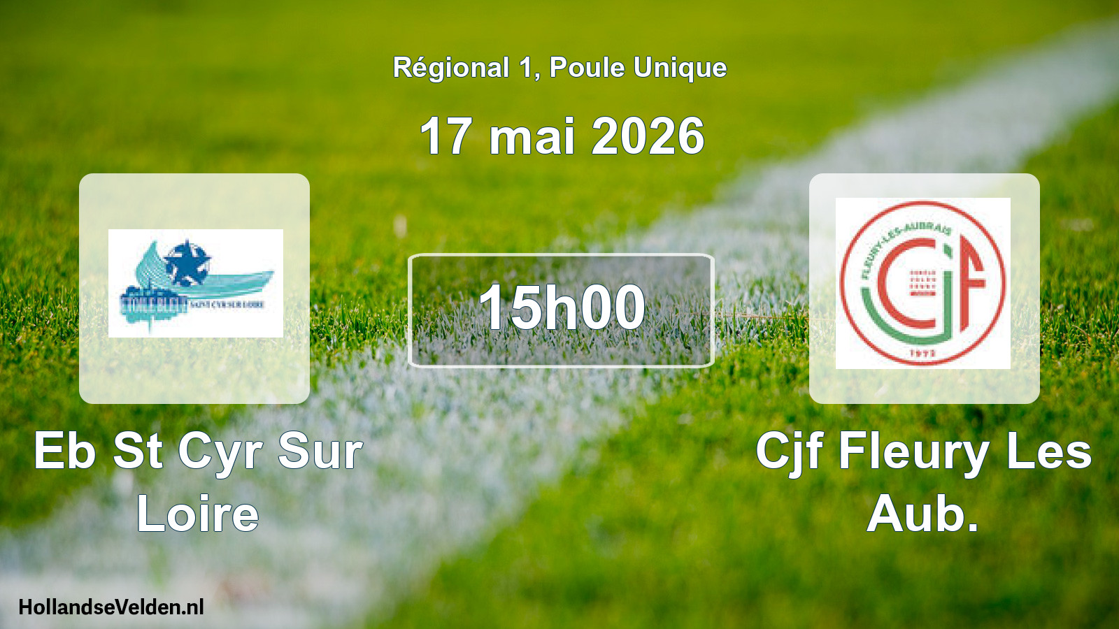 Geplande wedstrijd: Eb St Cyr Sur Loire - Cjf Fleury Les Aub. (17 mai 2026)