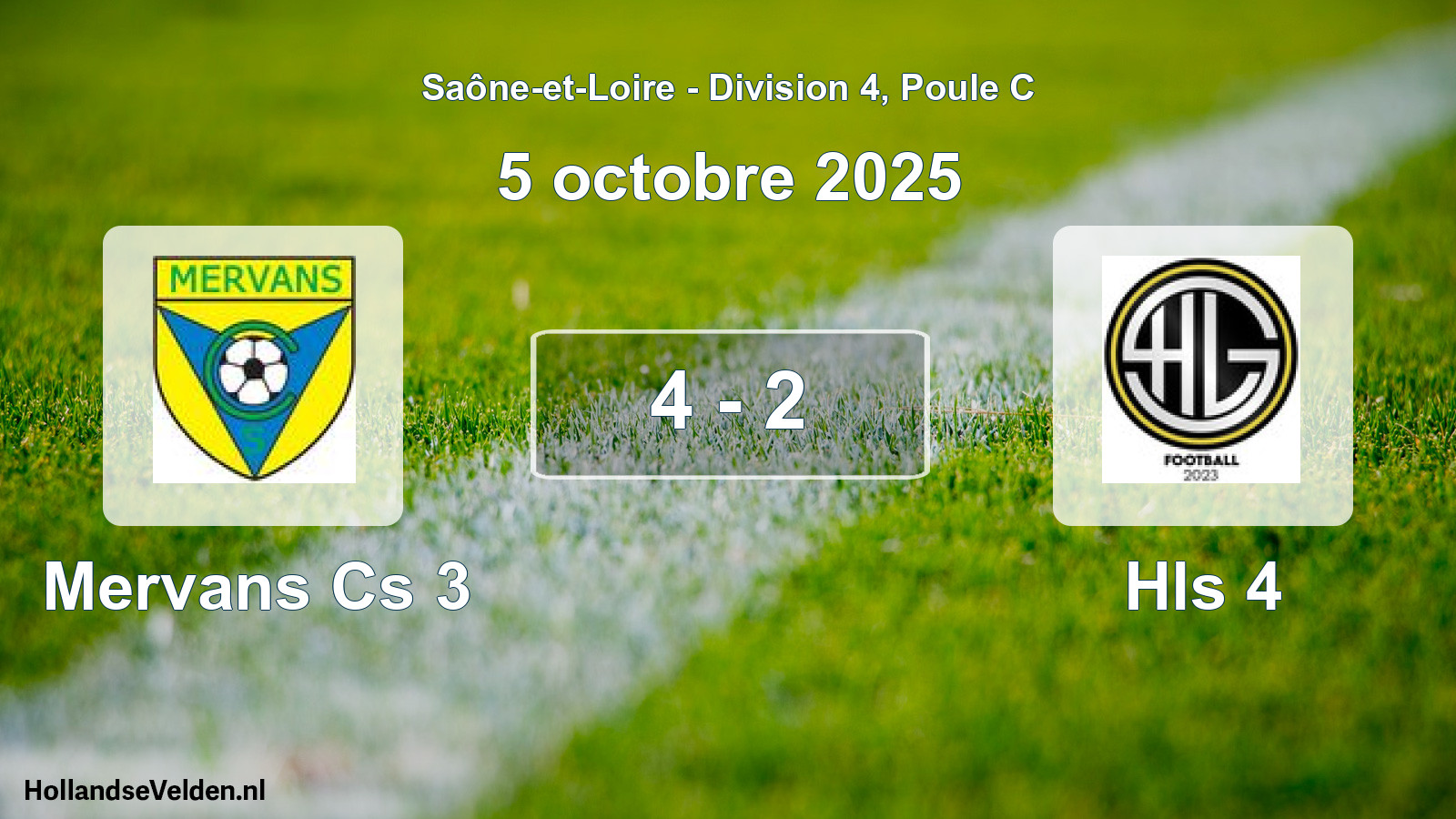 Total number of matches played: Mervans Cs 3 - Hls 4 4 - 2 (5 October 2025)