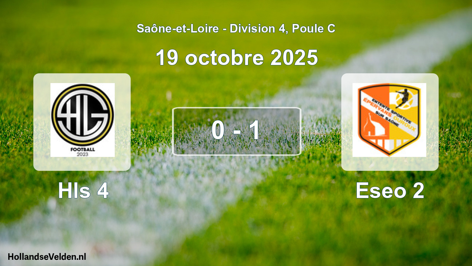 Gespeelde wedstrijd: Hls 4 - Eseo 2 0 - 1 (19 oktober 2025)