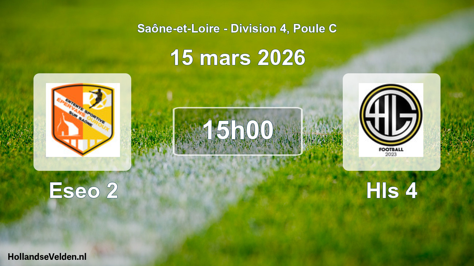 Scheduled Match: Eseo 2 - Hls 4 (15 March 2026)