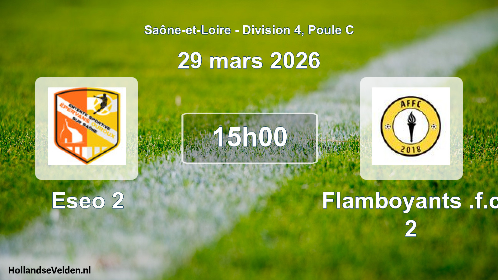 Scheduled Match: Eseo 2 - Flamboyants .f.c 2 (29 March 2026)