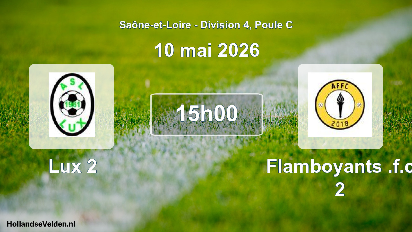 Match programmé: Lux 2 - Flamboyants .f.c 2 (10 mai 2026)