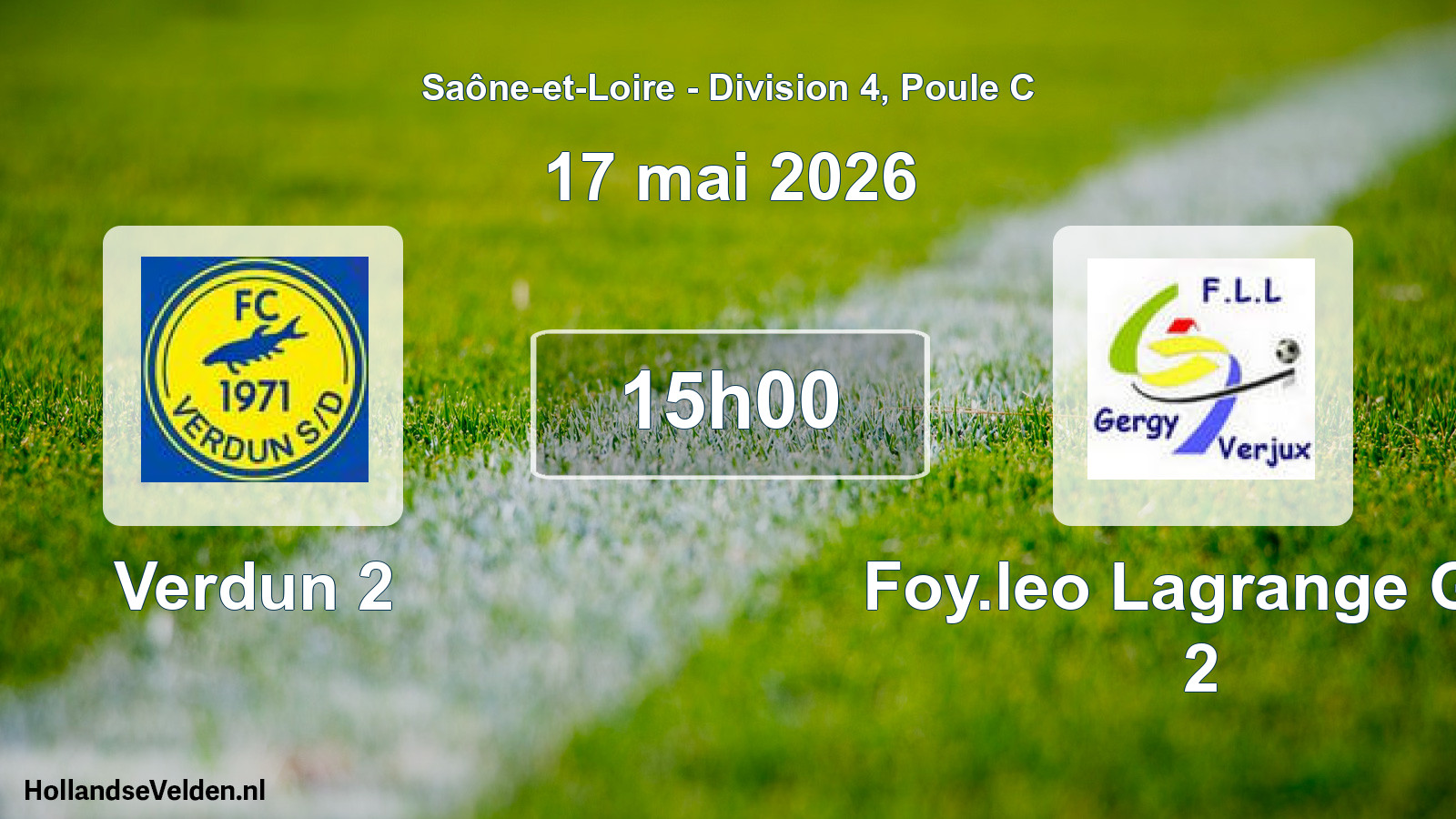 Geplande wedstrijd: Verdun 2 - Foy.leo Lagrange Ger 2 (17 mei 2026)