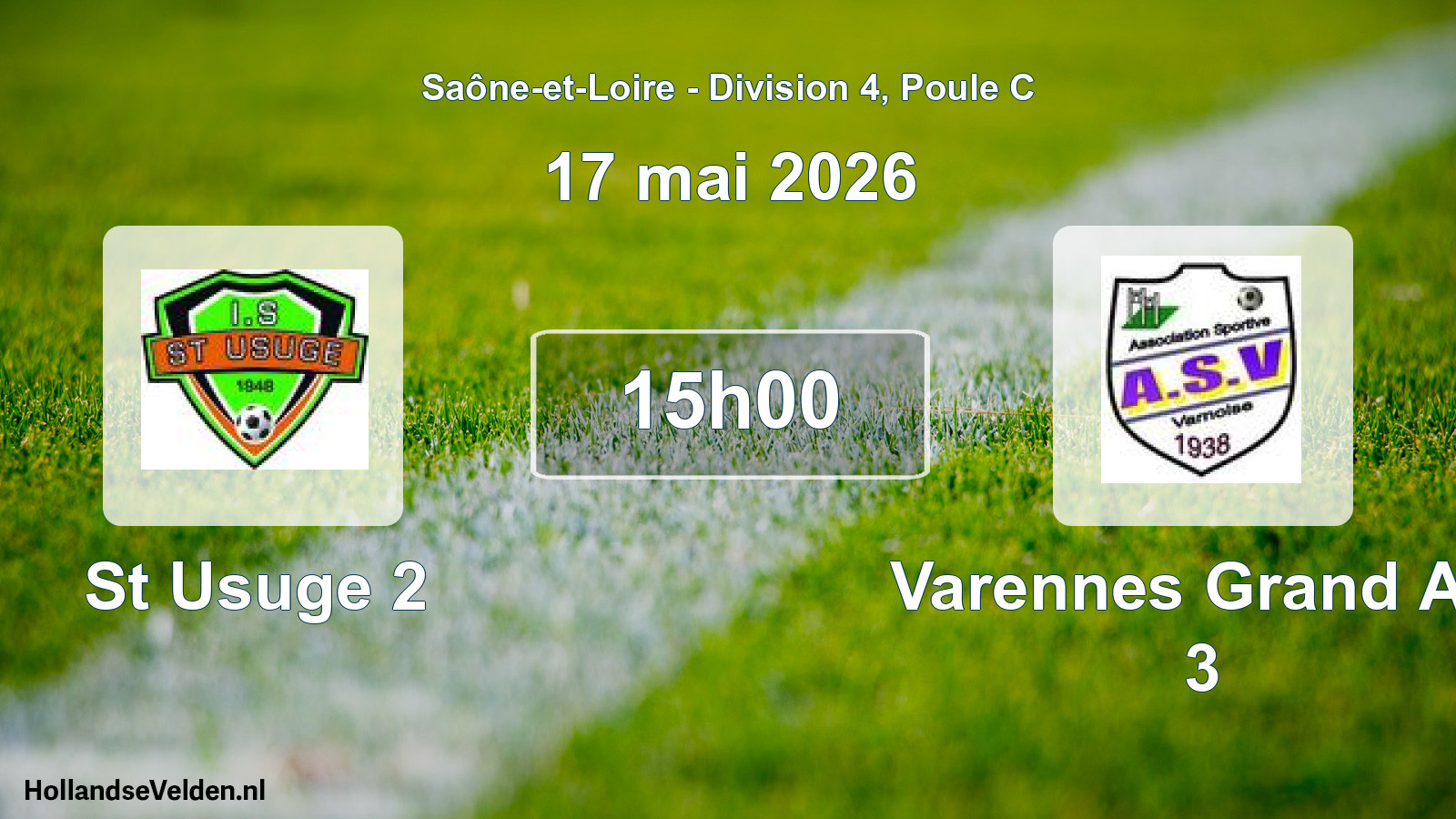 Scheduled Match: St Usuge 2 - Varennes Grand AS 3 (17 May 2026)