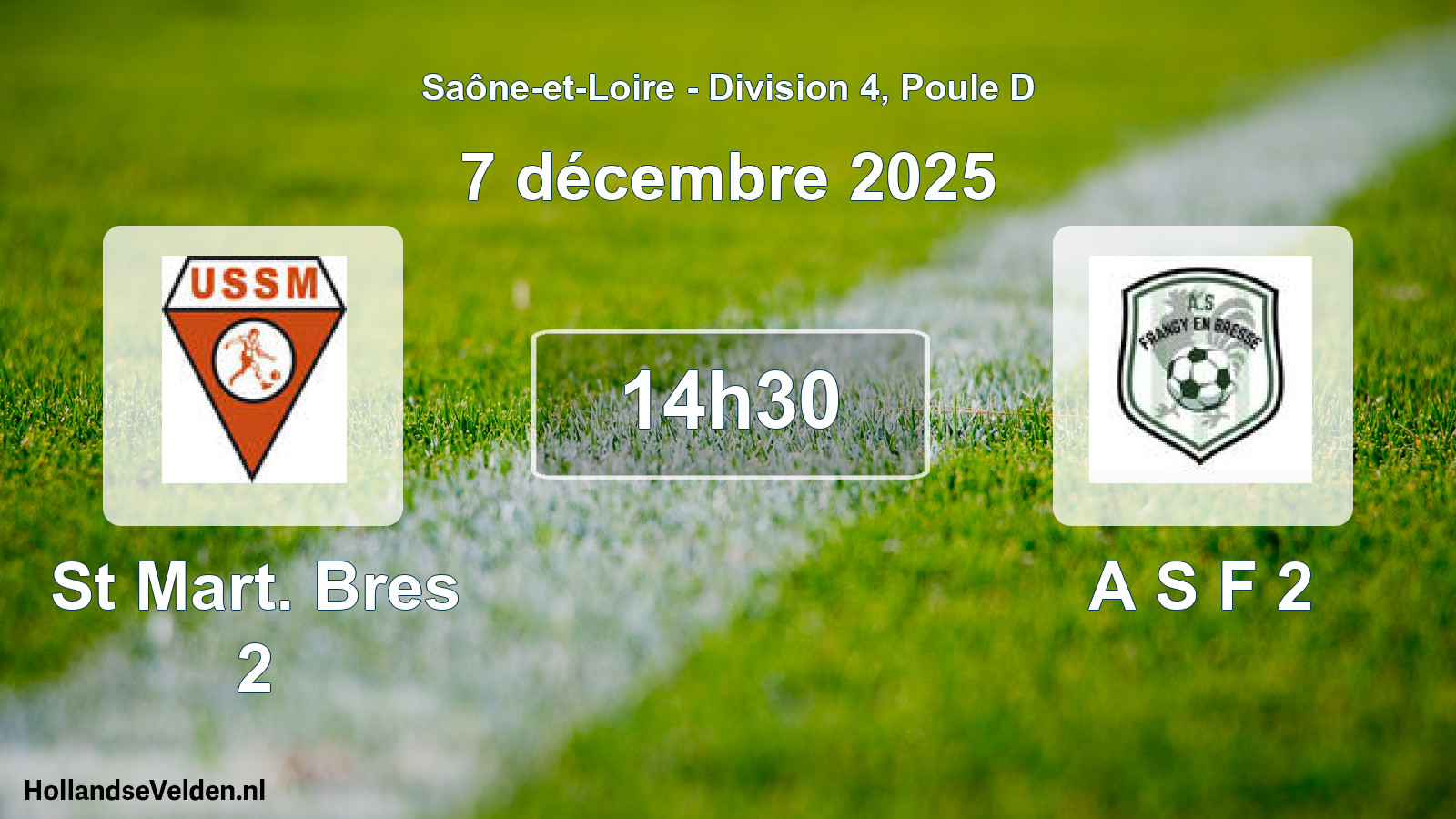 Scheduled Match: St Mart. Bres 2 - A S F 2 (7 December 2025)