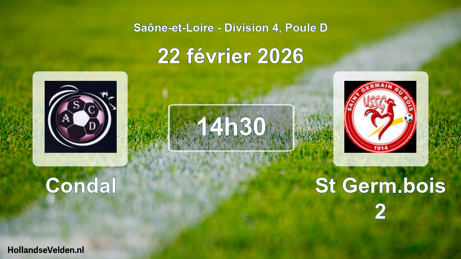Scheduled Match: Condal - St Germ.bois 2 (22 February 2026)