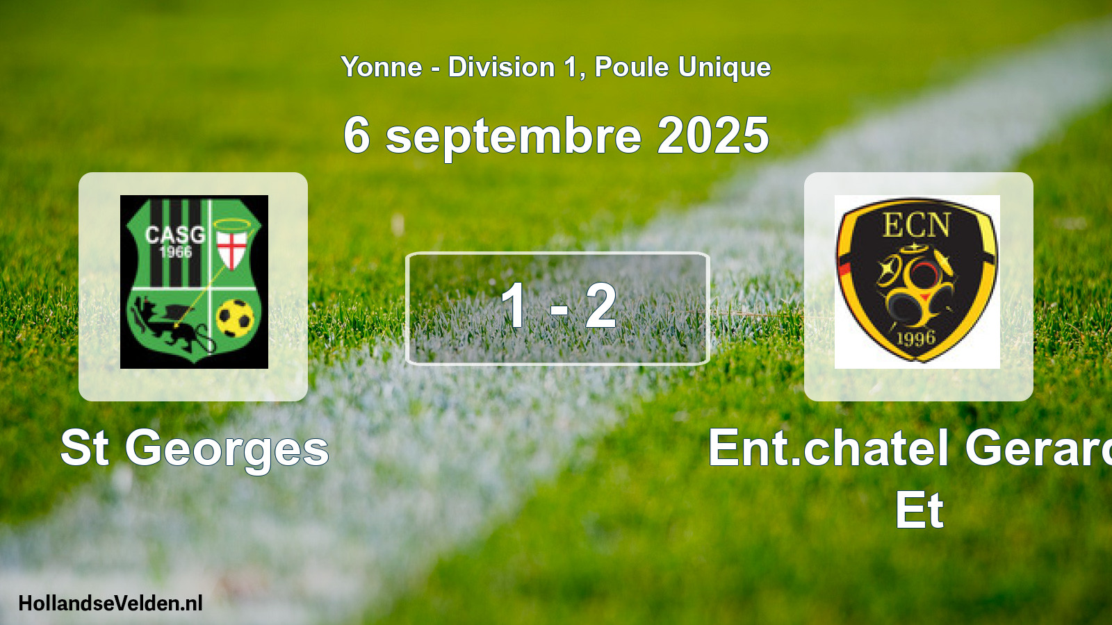 Match joué: St Georges - Ent.chatel Gerard Et 1 - 2 (6 septembre 2025)