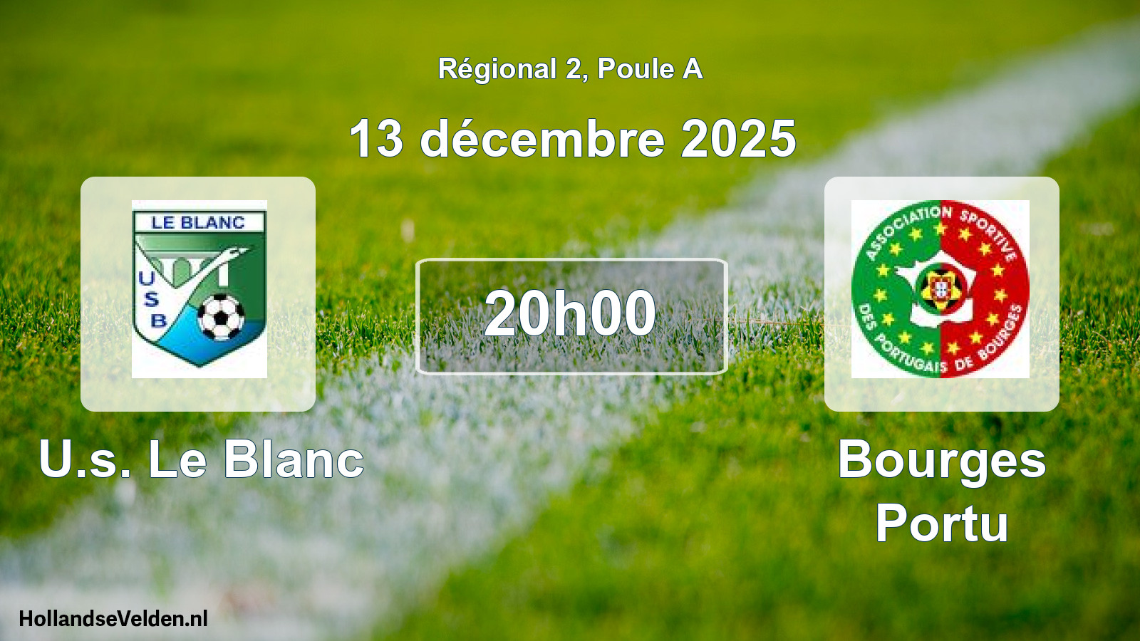 Geplande wedstrijd: U.s. Le Blanc - Bourges Portu (13 december 2025)
