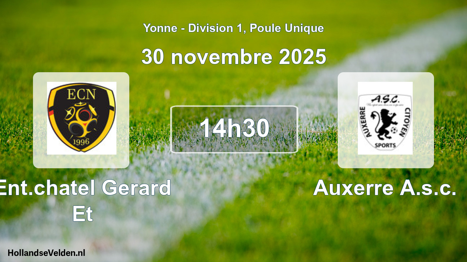 Geplande wedstrijd: Ent.chatel Gerard Et - Auxerre A.s.c. (30 november 2025)