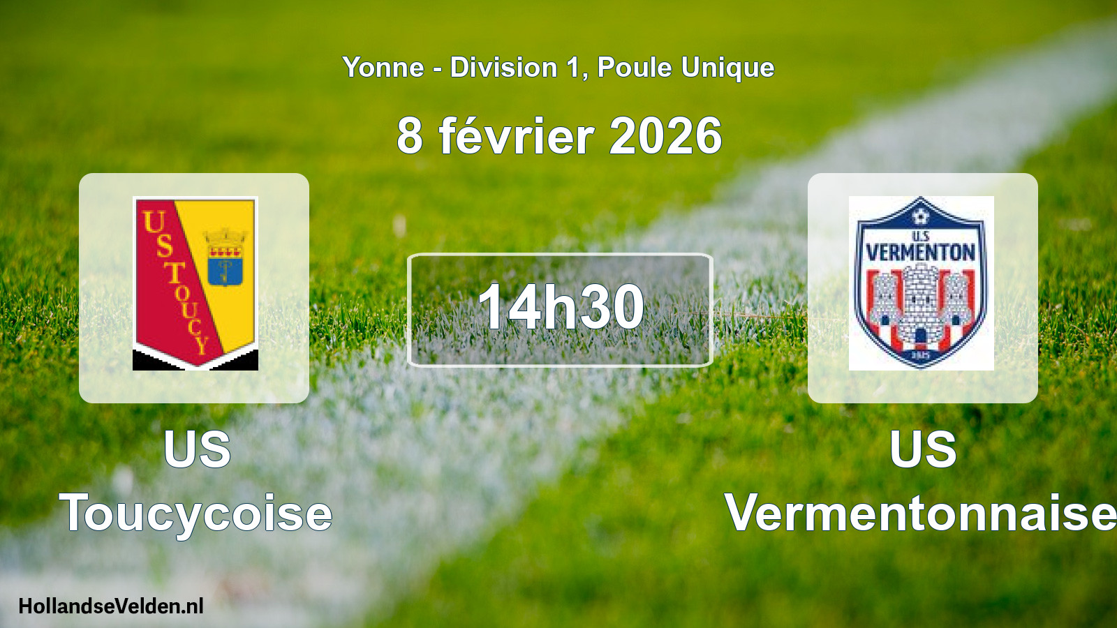 Match programmé: US Toucycoise - US Vermentonnaise (8 février 2026)