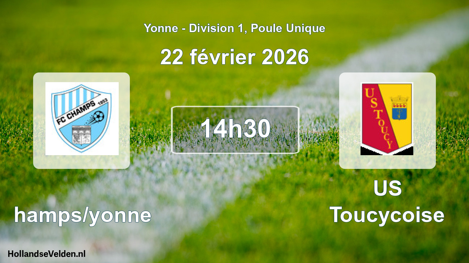 Geplande wedstrijd: Champs/yonne - US Toucycoise (22 februari 2026)