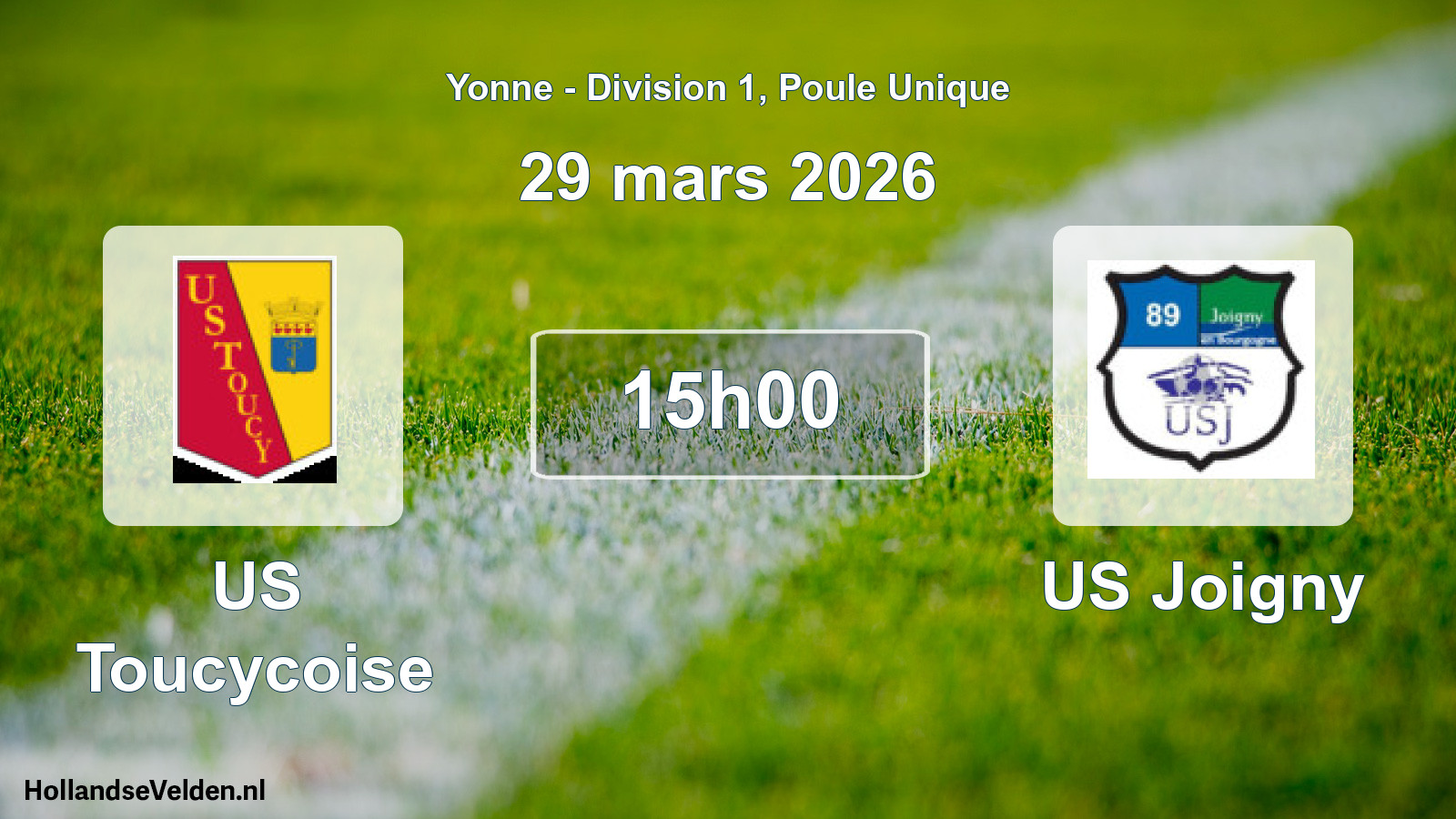 Scheduled Match: US Toucycoise - US Joigny (29 March 2026)