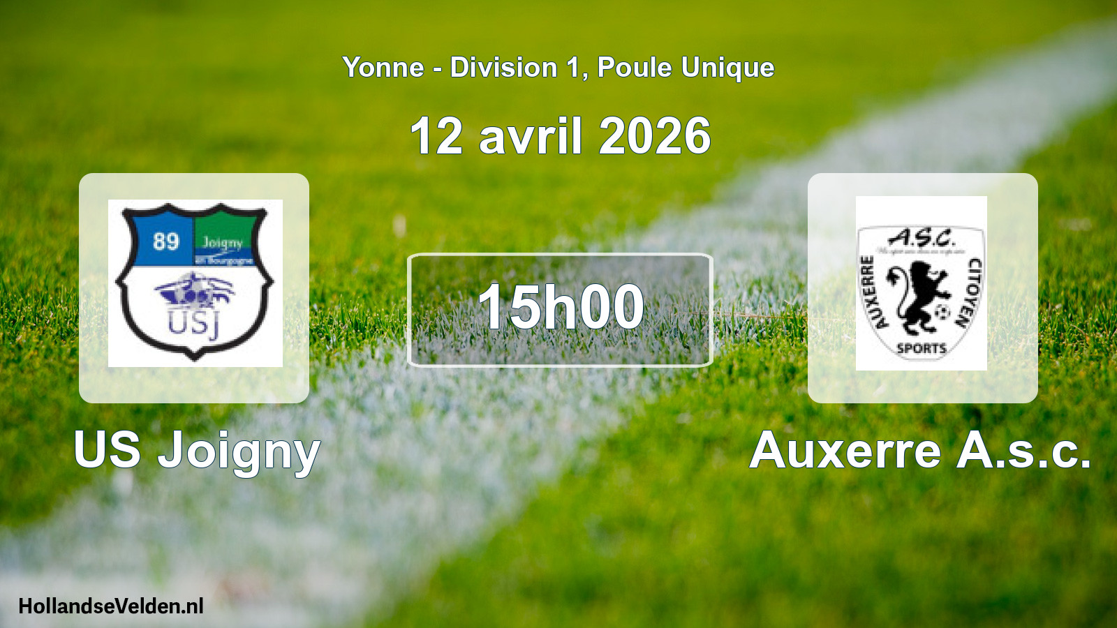 Scheduled Match: US Joigny - Auxerre A.s.c. (12 April 2026)
