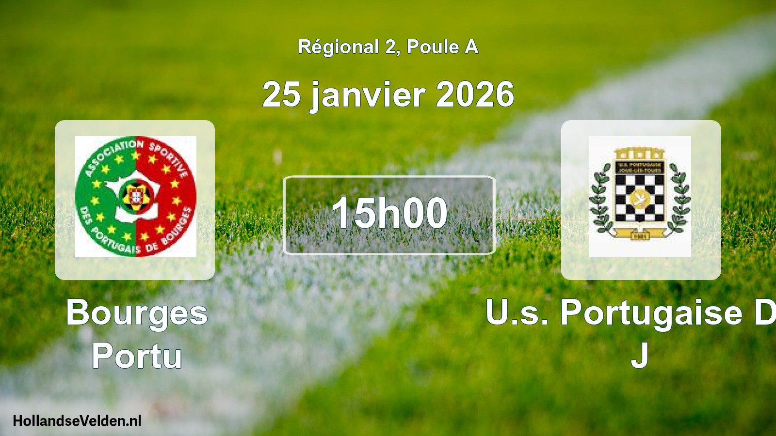 Geplande wedstrijd: Bourges Portu - U.s. Portugaise De J (25 januari 2026)