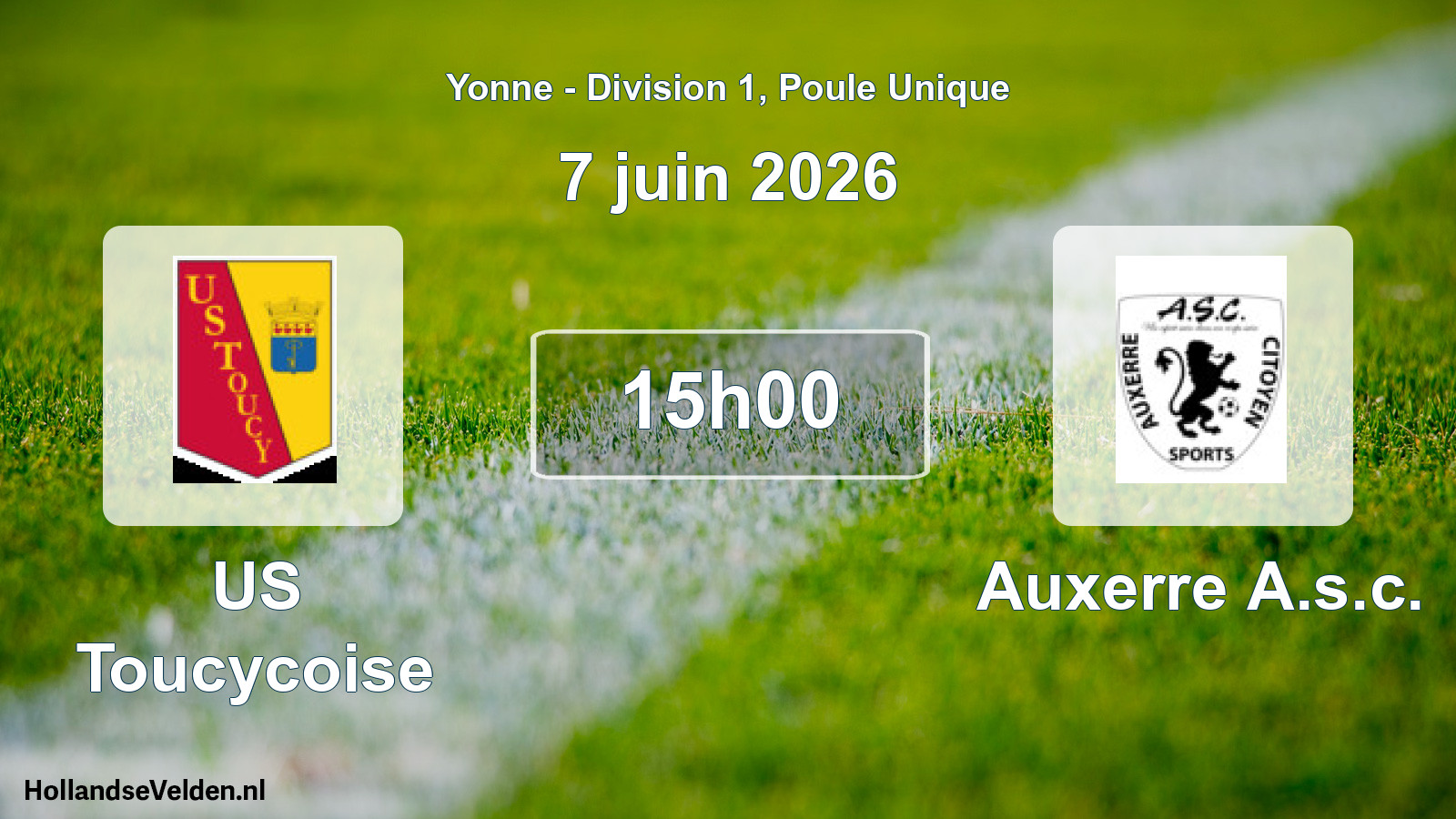 Scheduled Match: US Toucycoise - Auxerre A.s.c. (7 June 2026)