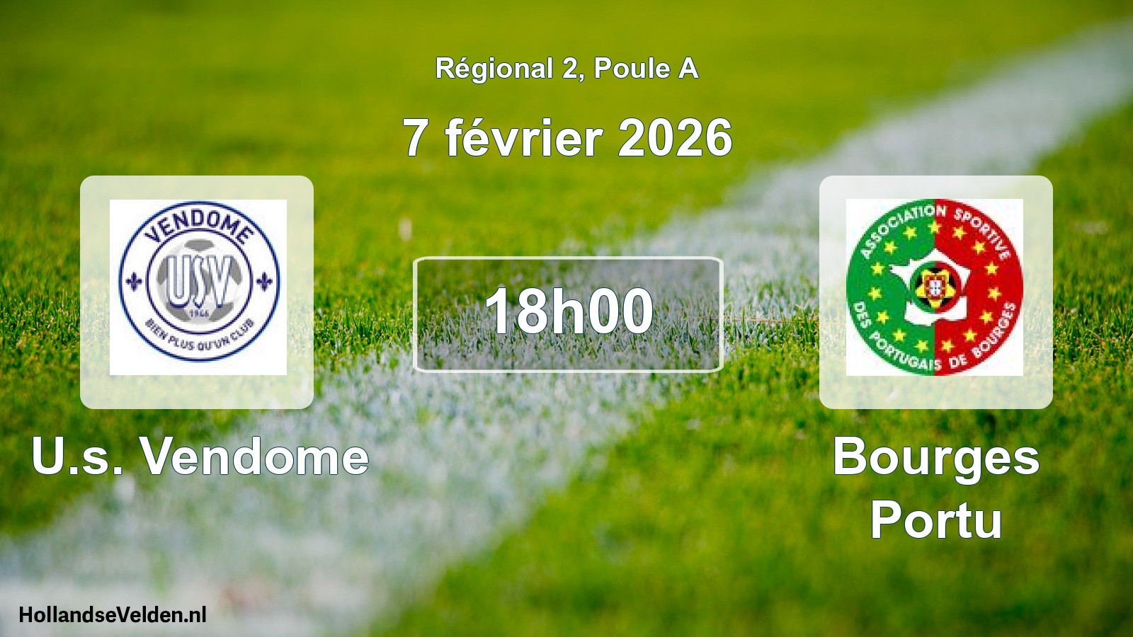Geplande wedstrijd: U.s. Vendome - Bourges Portu (7 februari 2026)