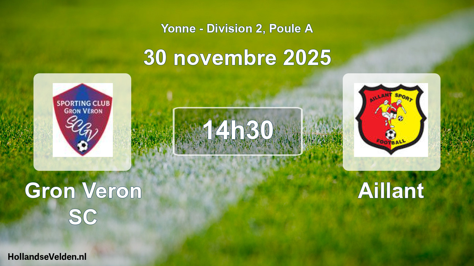 Scheduled Match: Gron Veron SC - Aillant (30 November 2025)