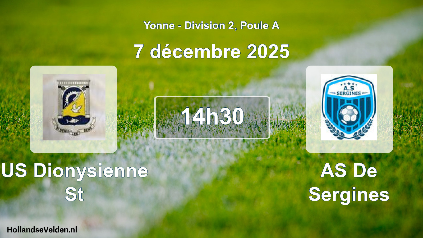 Scheduled Match: US Dionysienne St - AS De Sergines (7 December 2025)