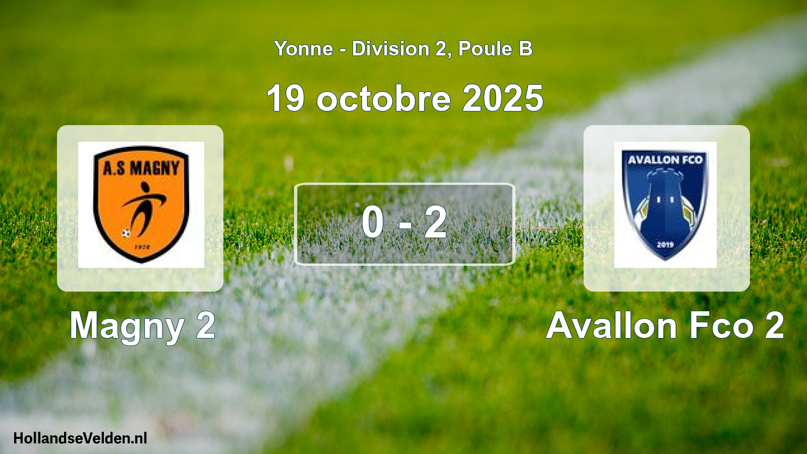 Total number of matches played: Magny 2 - Avallon Fco 2 0 - 2 (19 October 2025)