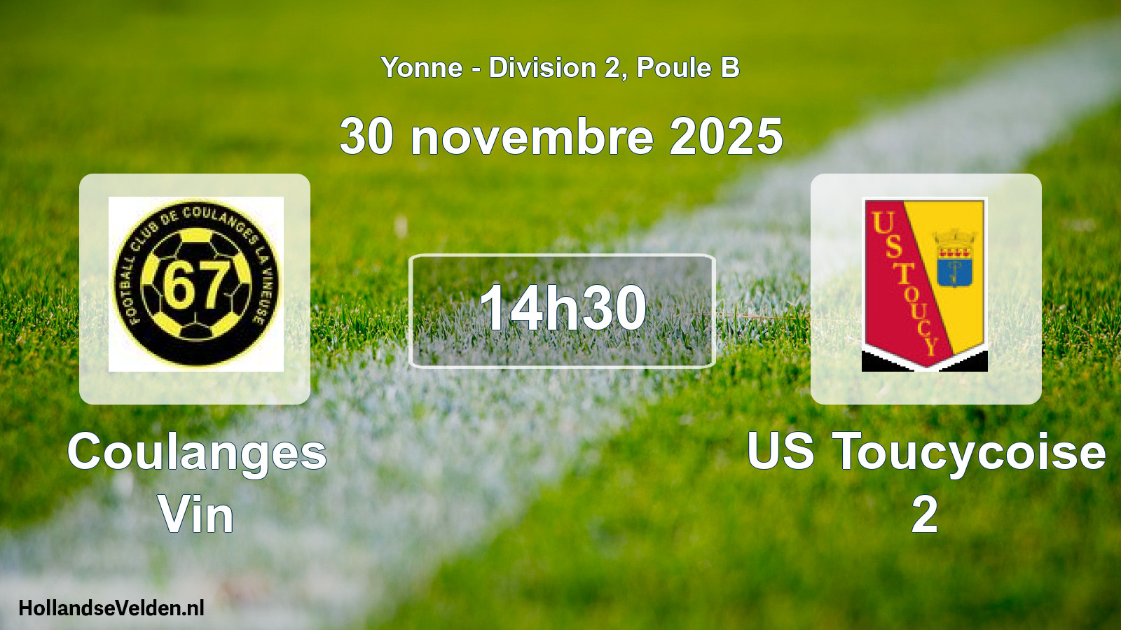 Geplande wedstrijd: Coulanges Vin - US Toucycoise 2 (30 november 2025)