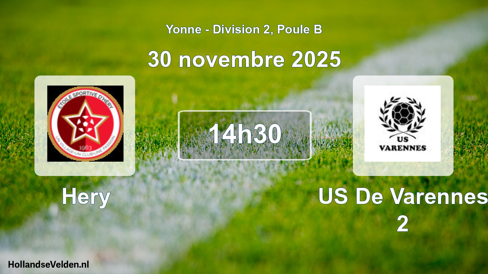 Geplande wedstrijd: Hery - US De Varennes 2 (30 november 2025)