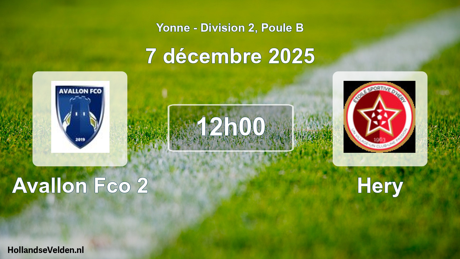 Scheduled Match: Avallon Fco 2 - Hery (7 December 2025)