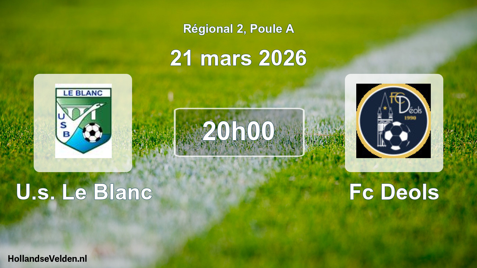 Scheduled Match: U.s. Le Blanc - Fc Deols (21 March 2026)