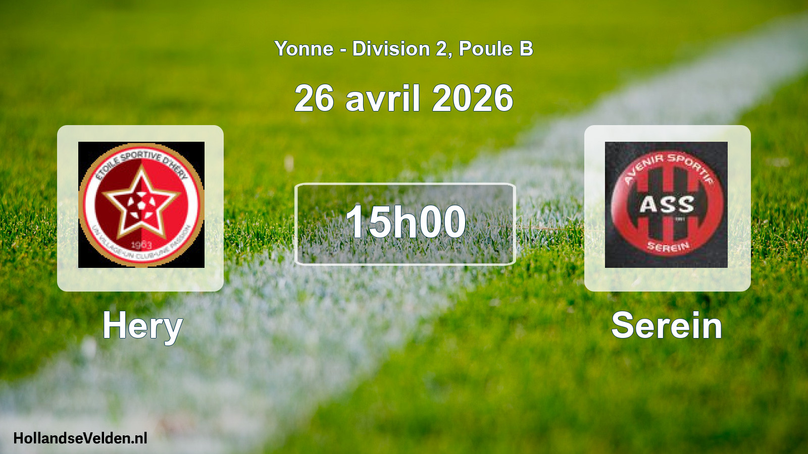 Scheduled Match: Hery - Serein (26 April 2026)
