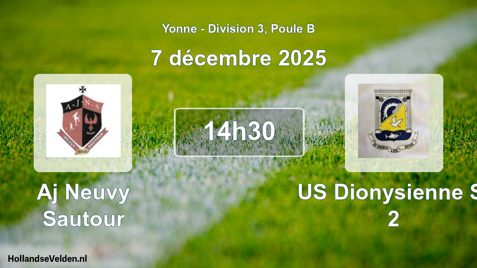 Match programmé: Aj Neuvy Sautour - US Dionysienne St 2 (7 décembre 2025)
