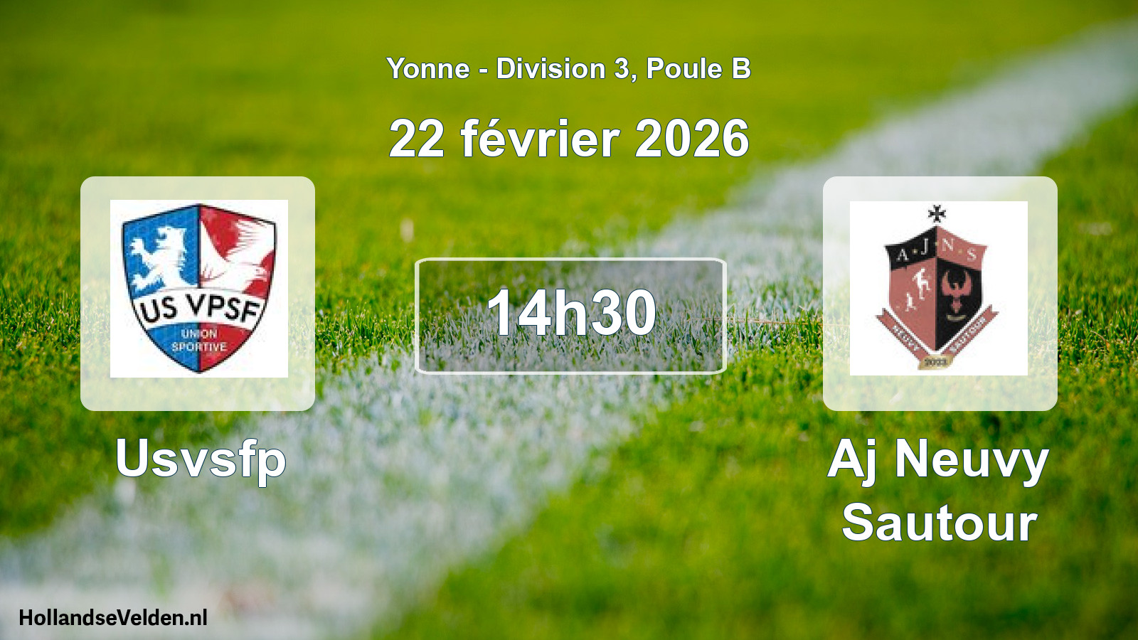Scheduled Match: Usvsfp - Aj Neuvy Sautour (22 February 2026)