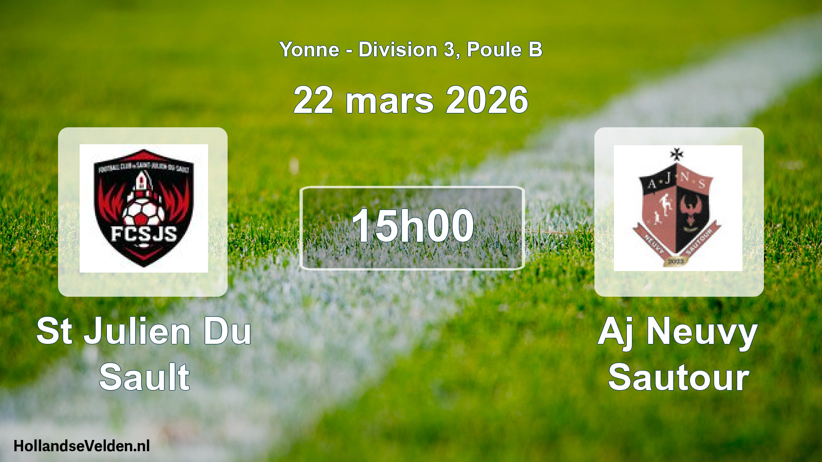 Scheduled Match: St Julien Du Sault - Aj Neuvy Sautour (22 March 2026)