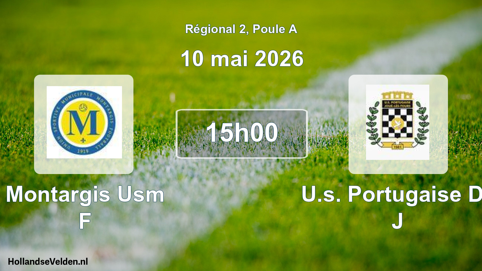 Scheduled Match: Montargis Usm F - U.s. Portugaise De J (10 May 2026)