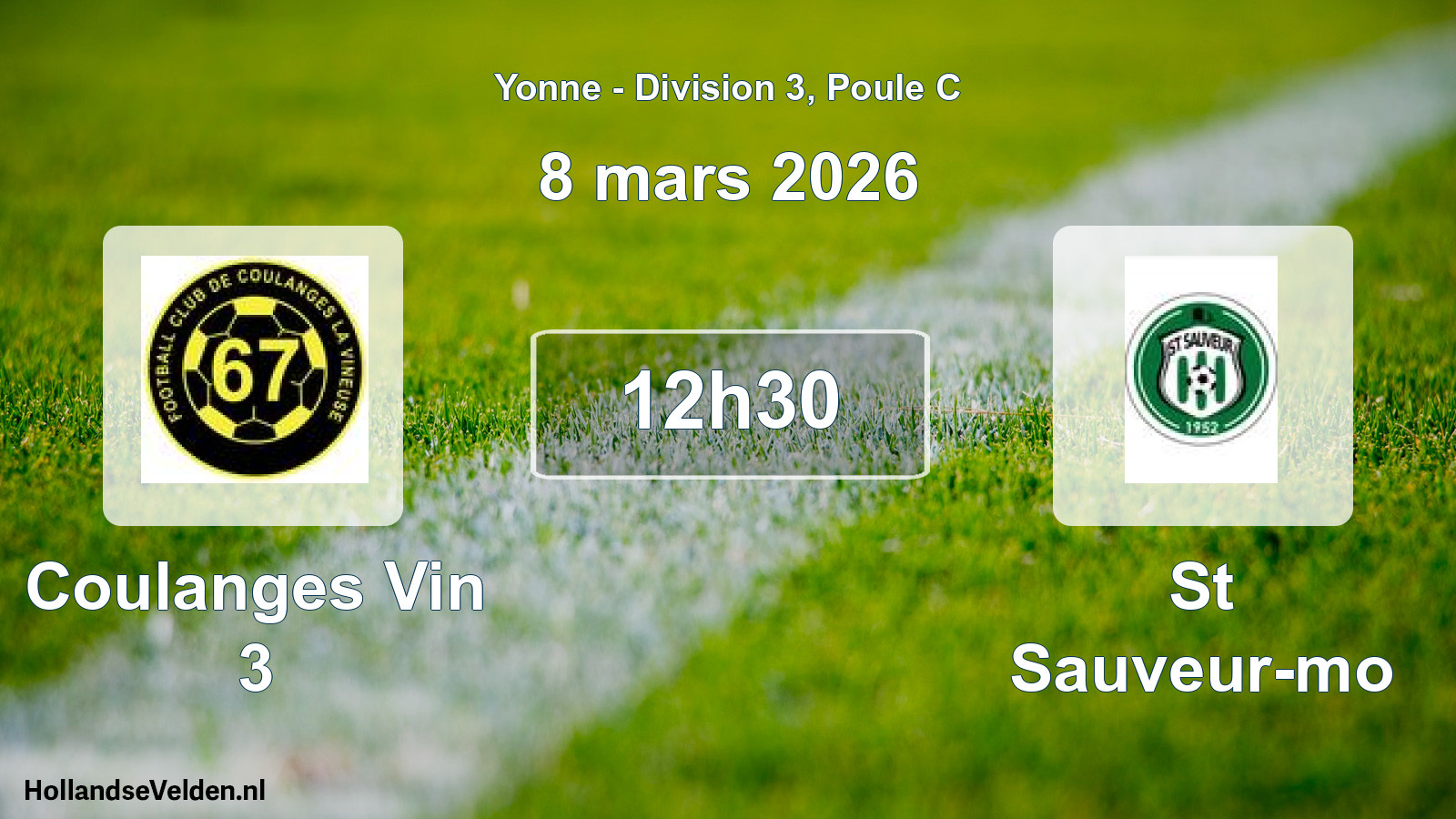 Match programmé: Coulanges Vin 3 - St Sauveur-mo (8 mars 2026)
