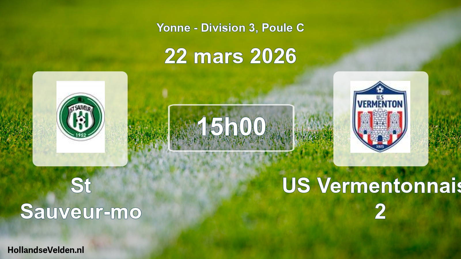 Match programmé: St Sauveur-mo - US Vermentonnaise 2 (22 mars 2026)