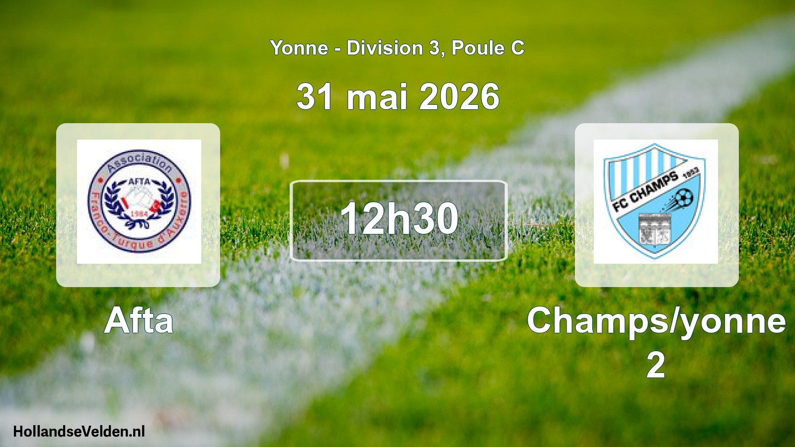 Geplande wedstrijd: Afta - Champs/yonne 2 (31 mei 2026)