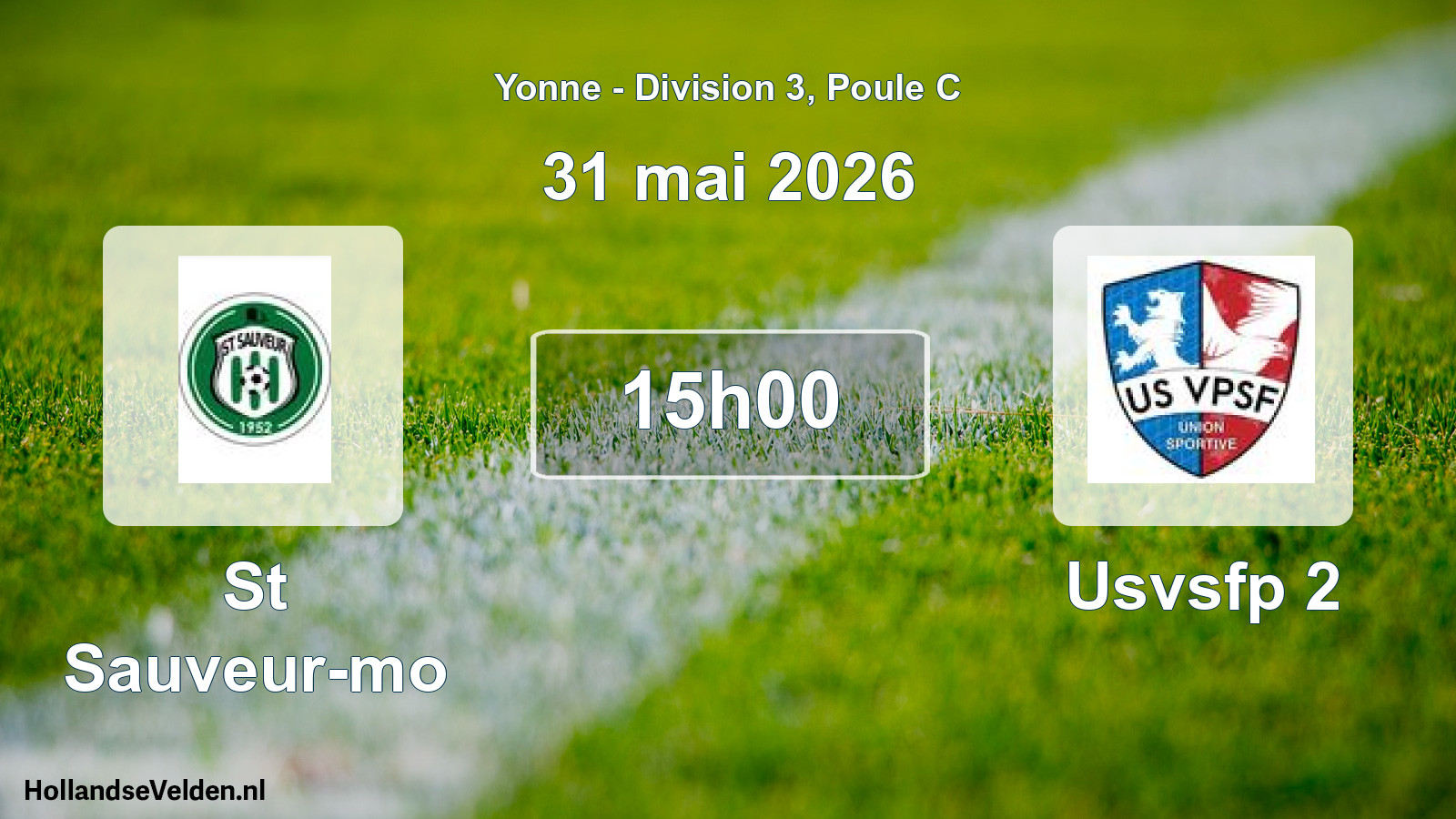Match programmé: St Sauveur-mo - Usvsfp 2 (31 mai 2026)