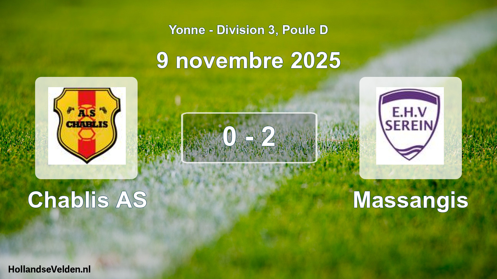 Scheduled Match: Chablis AS - Massangis (9 November 2025)