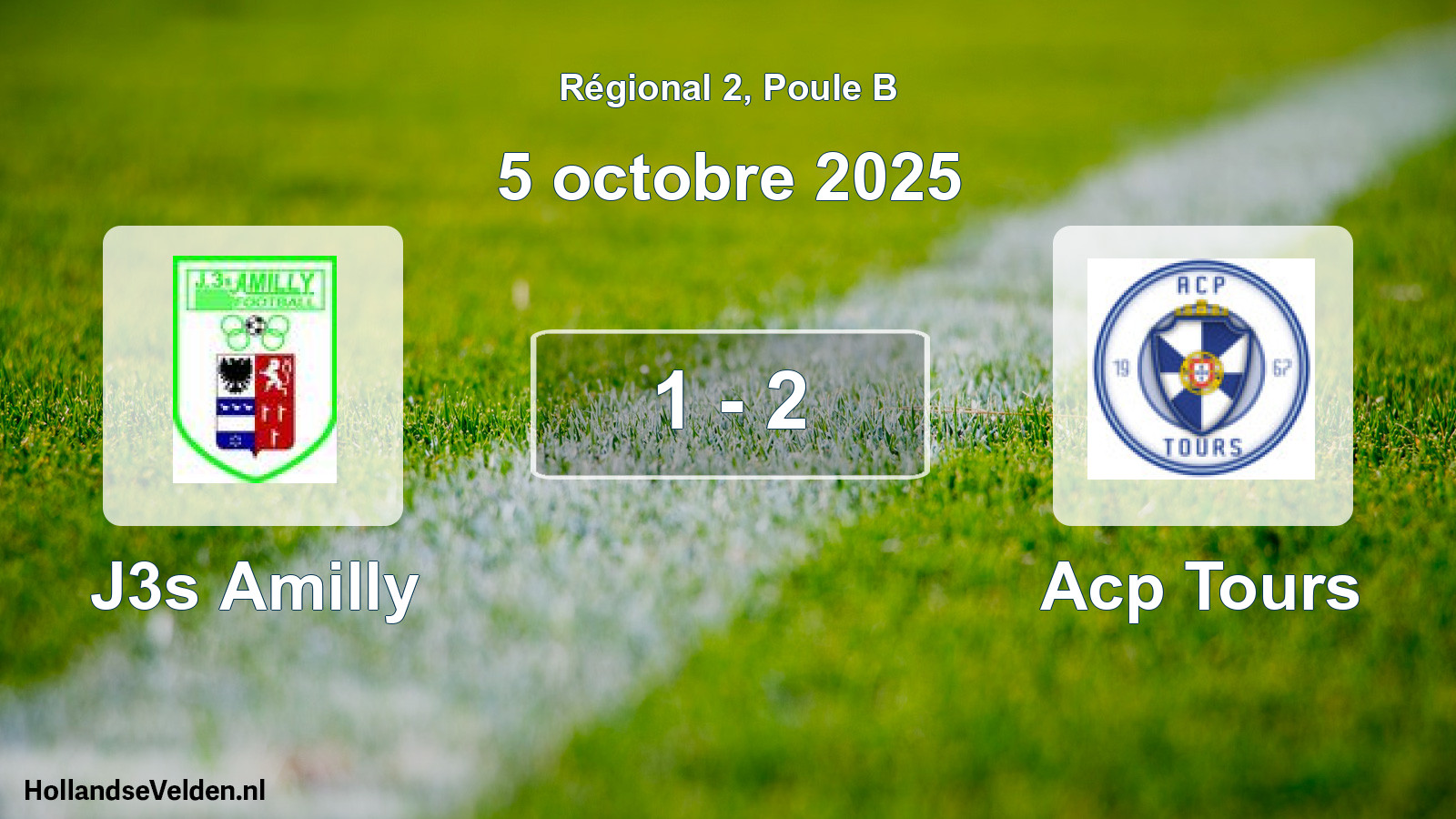 Total number of matches played: J3s Amilly - Acp Tours 1 - 2 (5 October 2025)