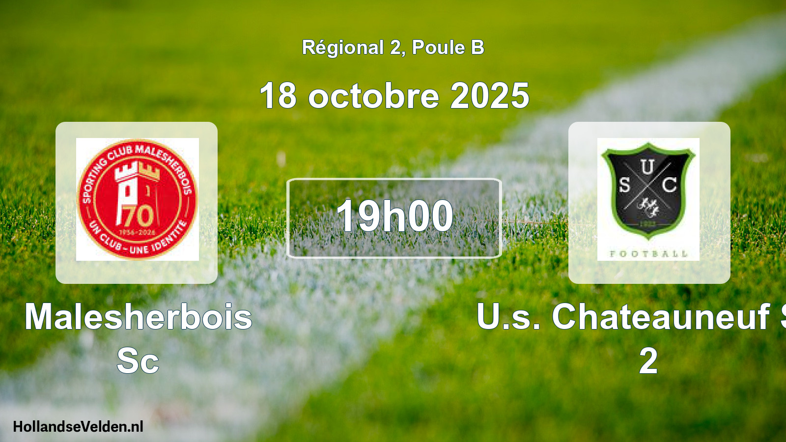 Scheduled Match: Malesherbois Sc - U.s. Chateauneuf S/l 2 (18 October 2025)