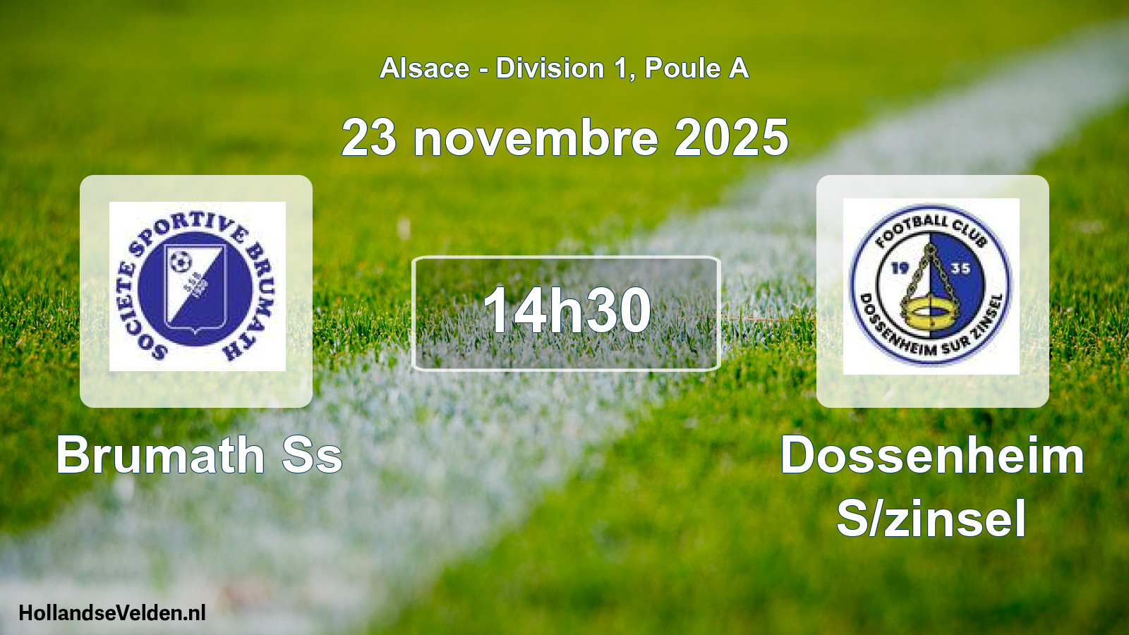 Scheduled Match: Brumath Ss - Dossenheim S/zinsel (23 November 2025)