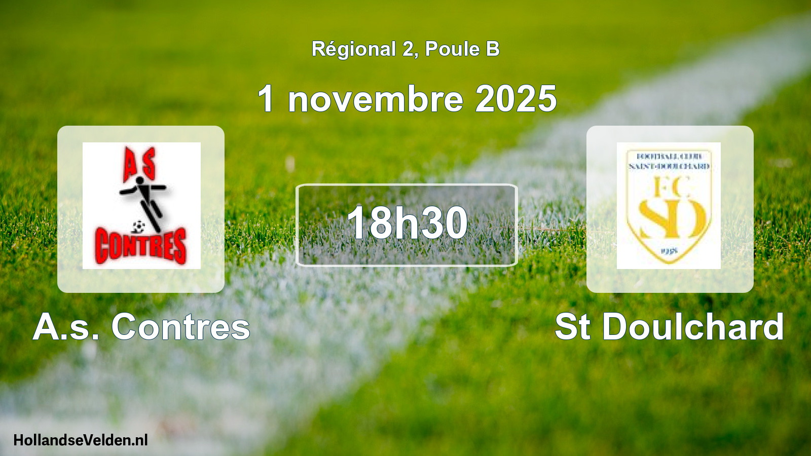 Geplande wedstrijd: A.s. Contres - St Doulchard (1 novembre 2025)