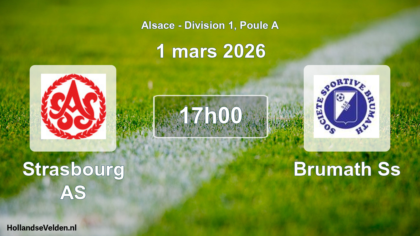 Match programmé: Strasbourg AS - Brumath Ss (1 mars 2026)